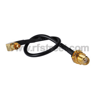 RF-cable-assembly-MC-Card-Plug-right-angle-to-SMA-female-bulkhead-pigtail-cable-RG174_AC-M10RA-S01BH-174-15_PT00