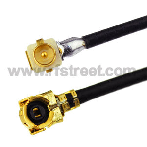 RF-coaxial-coax-cable-assembly-U-FL-plug-RA-panle-receptacle-to-U-FL-Female-ringht-angle-1-13MM-cable-10cm_AC-U04RP-U04RJ-F13-10_PT01