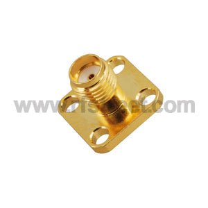 SMA-4-hole-panel-mount-jack-with-solder-Post-terminal_S01-FJHL4-11BS02_PT01