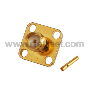 SMA-Jack-panel-mount-4-hole-connector-solder-Semi-rigid-Cable-141_S01-FJS14HL4-11BS00_PT01