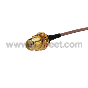 Signal-Booster-3G-Universal-Antenna-Adapter-Cable-SMA-Female-Bulkhead-to-CRC9-RF-cable-assembly_AC-C01RA-S01BH-316-15_PT01