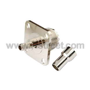 UHF-Crimp-Jack-with-4-Hole-Panel-Mount-RF-Connector-for-LMR195_U01-FJL19HL4-41BS00_PT00