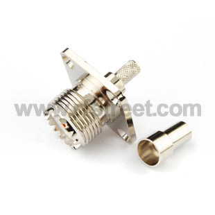 UHF-Crimp-Jack-with-4-Hole-Panel-Mount-RF-Connector-for-LMR195_U01-FJL19HL4-41BS00_PT02